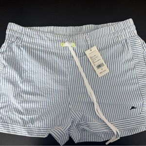 Vineyard Vines Blue and White Striped Women Shorts